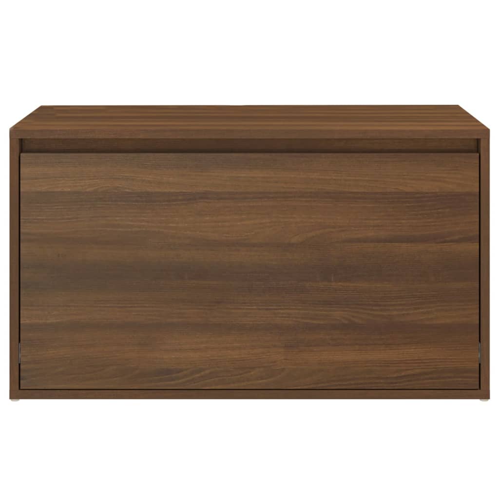 vidaXL Bancă de hol, stejar maro, 80x40x45 cm, lemn prelucrat vidaXL Bancă de hol, stejar maro, 80x40x45 cm, lemn prelucrat