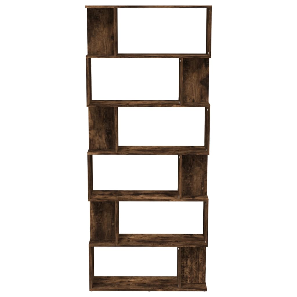 vidaXL Bibliotecă/Separator stejar fumuriu 80x24x192 cm lemn prelucrat vidaXL Bibliotecă/Separator stejar fumuriu 80x24x192 cm lemn prelucrat