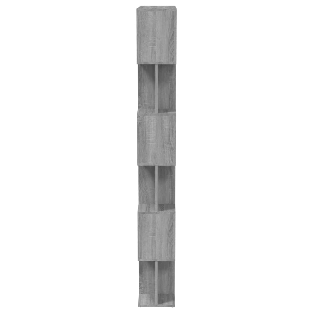 vidaXL Bibliotecă/Separator, gri sonoma, 80x24x192 cm, lemn prelucrat vidaXL Bibliotecă/Separator, gri sonoma, 80x24x192 cm, lemn prelucrat