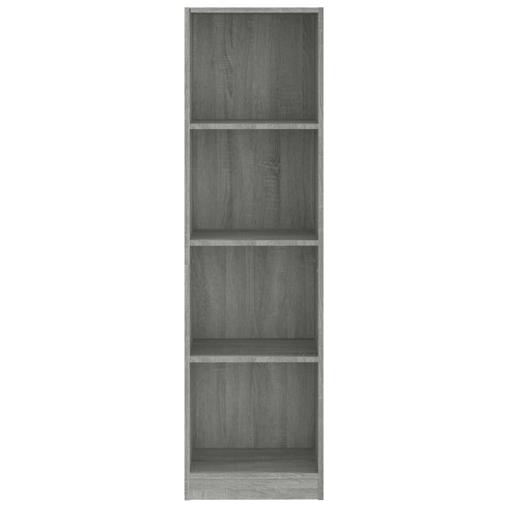 vidaXL Bibliotecă cu 4 niveluri gri sonoma 40x24x143 cm lemn compozit vidaXL Bibliotecă cu 4 niveluri gri sonoma 40x24x143 cm lemn compozit