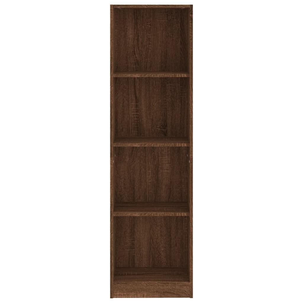 vidaXL Bibliotecă cu 4 niveluri stejar maro 40x24x143 cm lemn compozit vidaXL Bibliotecă cu 4 niveluri stejar maro 40x24x143 cm lemn compozit