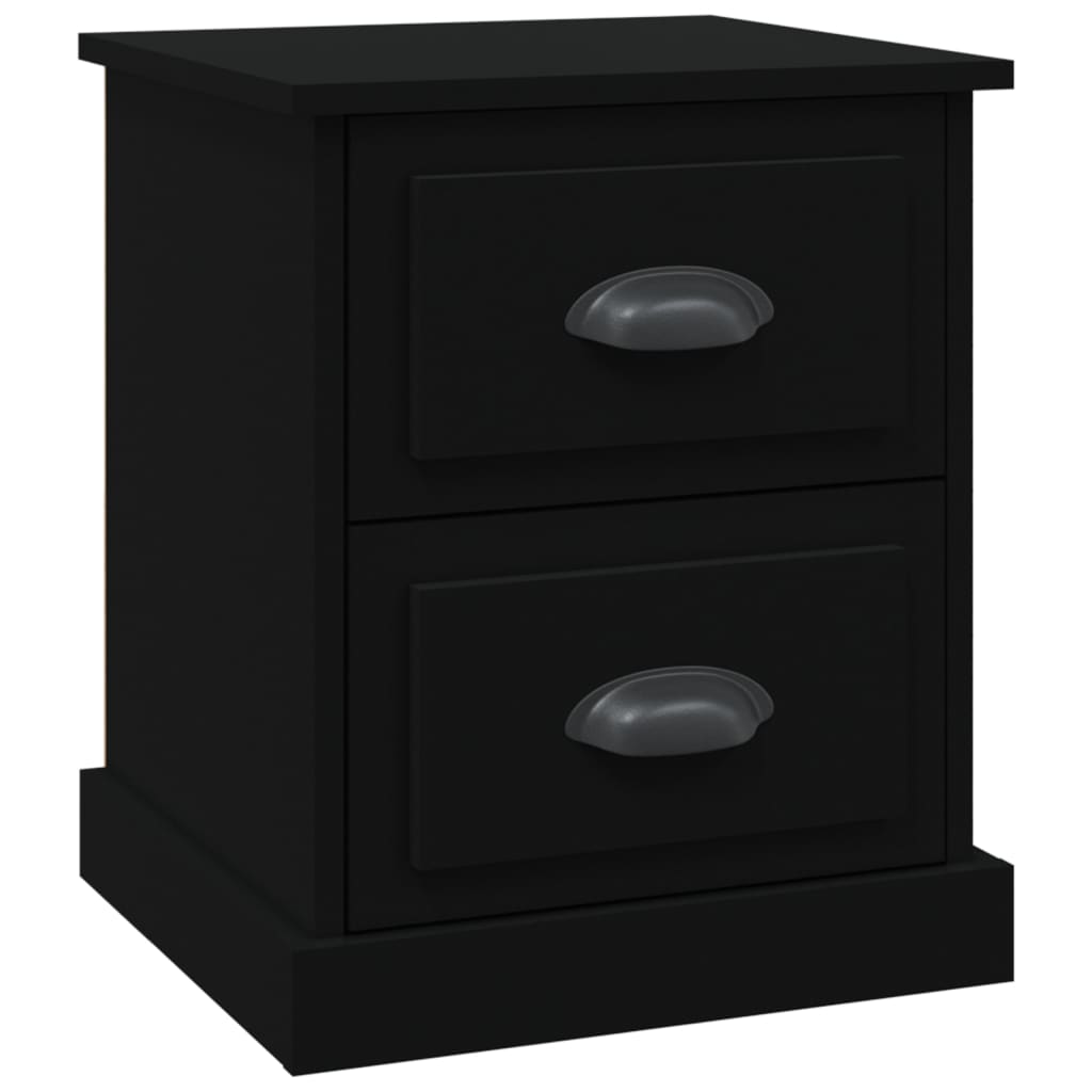 vidaXL Noptieră, negru, 39x39x47,5 cm, lemn prelucrat