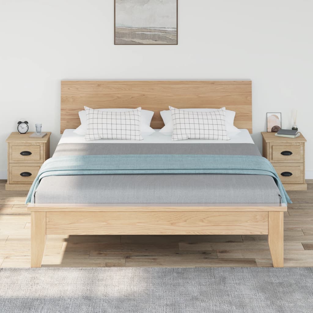 vidaXL Noptiere, 2 buc., stejar sonoma, 39x39x47,5 cm, lemn prelucrat vidaXL Noptiere, 2 buc., stejar sonoma, 39x39x47,5 cm, lemn prelucrat