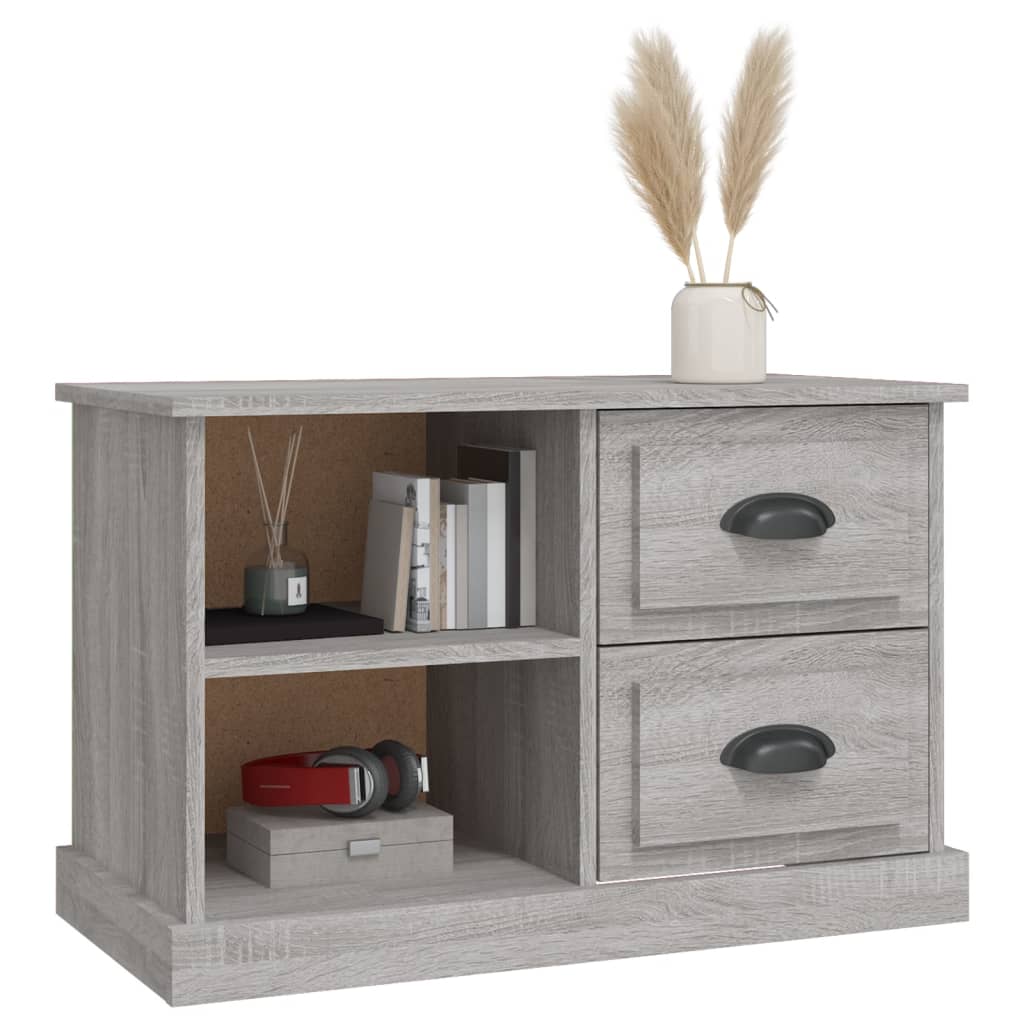 vidaXL Comodă TV, gri sonoma, 73x35,5x47,5 cm, lemn prelucrat vidaXL Comodă TV, gri sonoma, 73x35,5x47,5 cm, lemn prelucrat