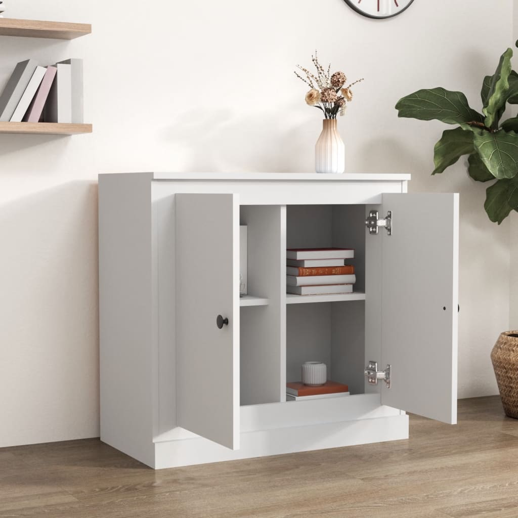 vidaXL Servantă, alb, 70x35,5x67,5 cm, lemn prelucrat vidaXL Servantă, alb, 70x35,5x67,5 cm, lemn prelucrat