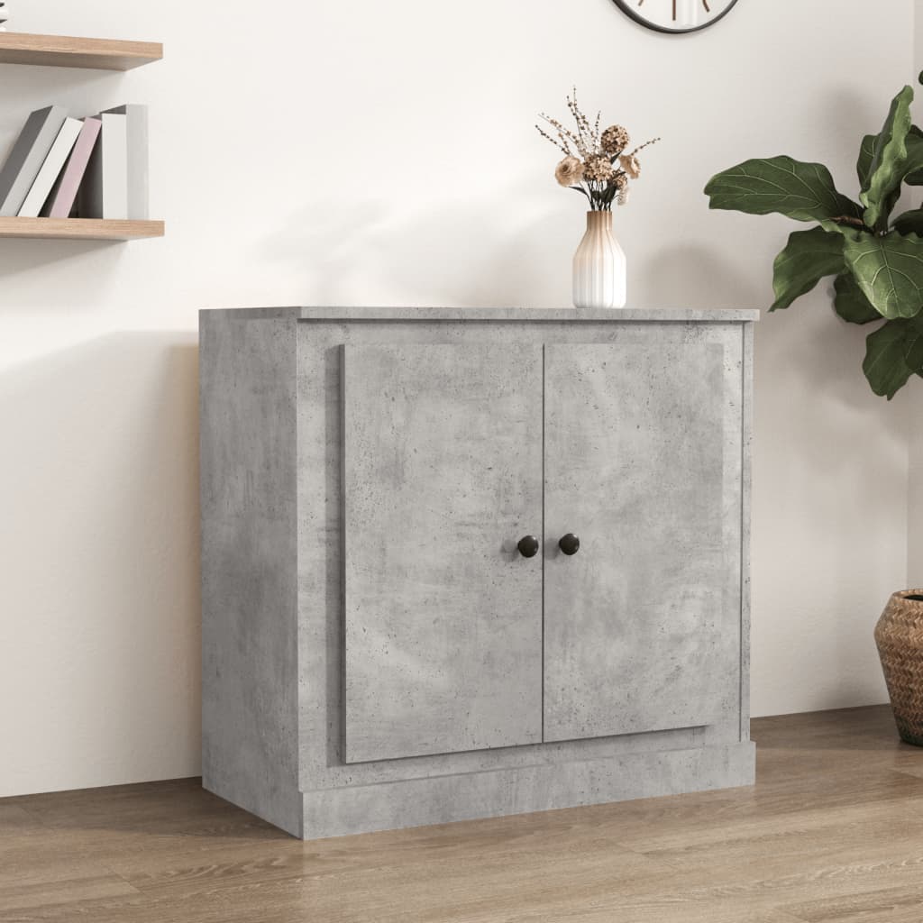 vidaXL Servantă, gri beton, 70x35,5x67,5 cm, lemn prelucrat vidaXL Servantă, gri beton, 70x35,5x67,5 cm, lemn prelucrat
