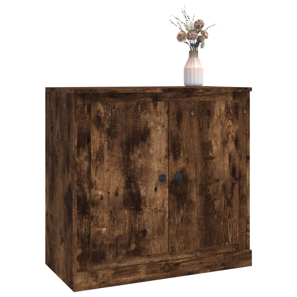 vidaXL Servantă, stejar afumat, 70x35,5x67,5 cm, lemn prelucrat