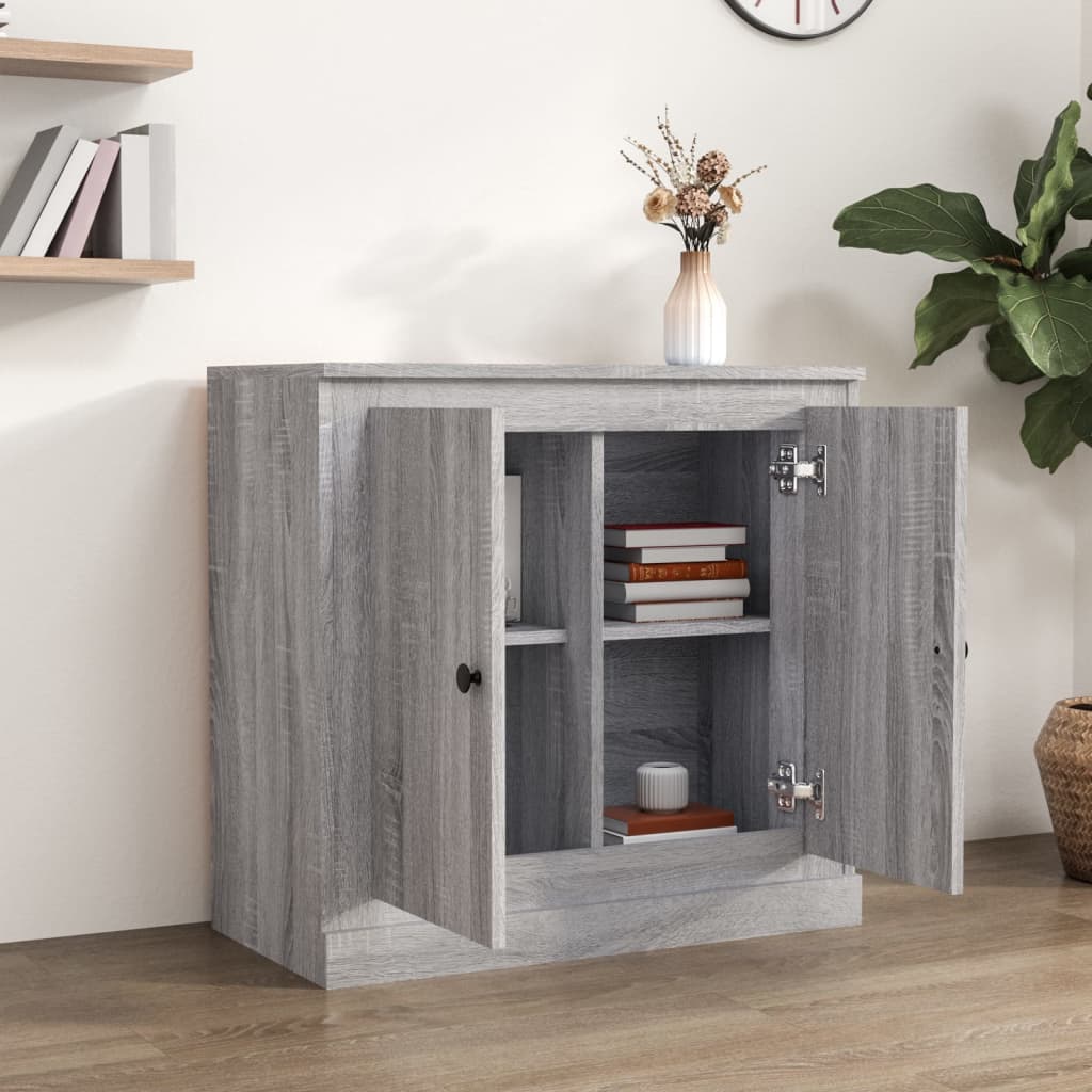 vidaXL Servantă, gri sonoma, 70x35,5x67,5 cm, lemn prelucrat