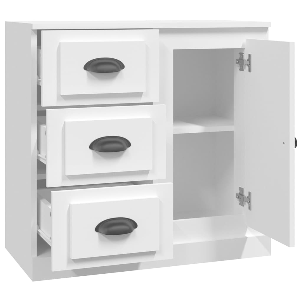 vidaXL Servantă, alb, 70x35,5x67,5 cm, lemn prelucrat