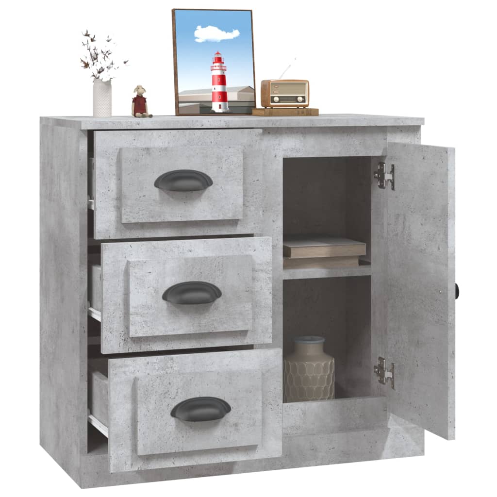 vidaXL Servantă, gri beton, 70x35,5x67,5 cm, lemn prelucrat vidaXL Servantă, gri beton, 70x35,5x67,5 cm, lemn prelucrat