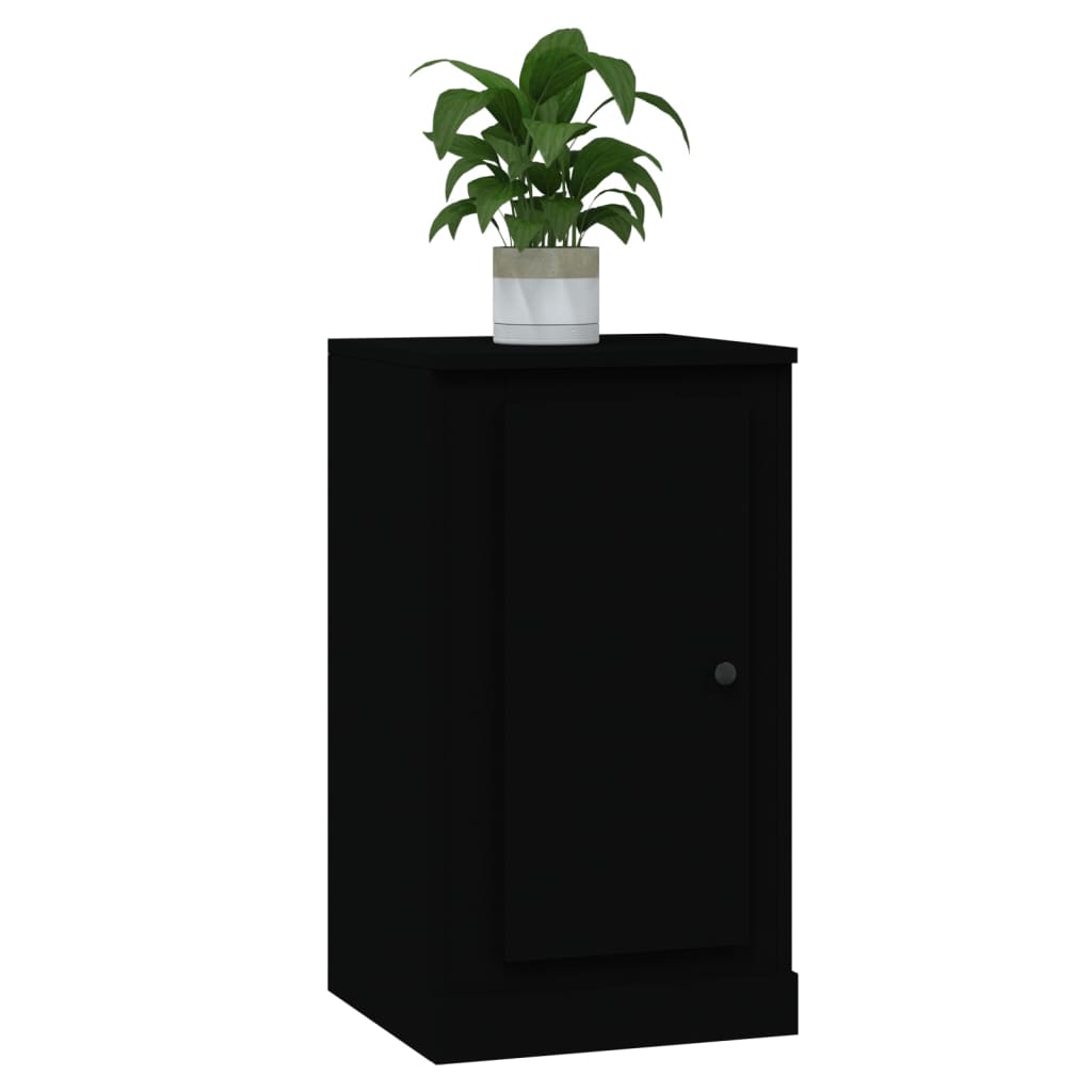 vidaXL Servantă, negru, 37,5x35,5x67,5 cm, lemn prelucrat vidaXL Servantă, negru, 37,5x35,5x67,5 cm, lemn prelucrat