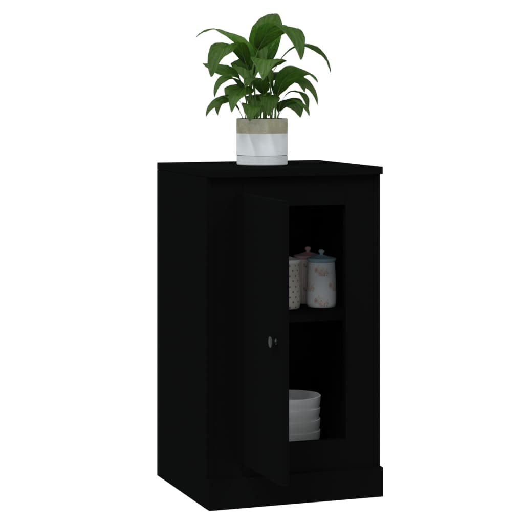 vidaXL Servantă, negru, 37,5x35,5x67,5 cm, lemn prelucrat vidaXL Servantă, negru, 37,5x35,5x67,5 cm, lemn prelucrat