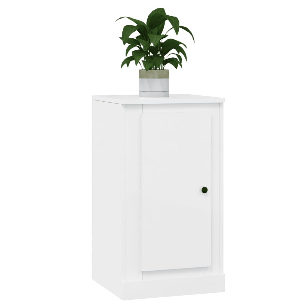 vidaXL Servantă, alb extralucios, 37,5x35,5x67,5 cm, lemn prelucrat vidaXL Servantă, alb extralucios, 37,5x35,5x67,5 cm, lemn prelucrat