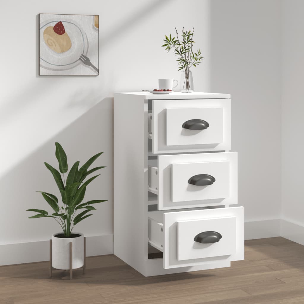 vidaXL Servantă, alb, 36x35,5x67,5 cm, lemn prelucrat vidaXL Servantă, alb, 36x35,5x67,5 cm, lemn prelucrat