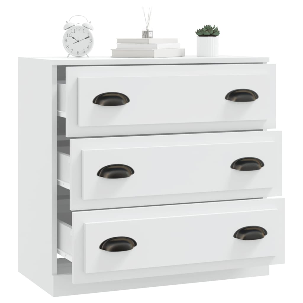 vidaXL Servantă, alb, 70x35,5x67,5 cm, lemn prelucrat