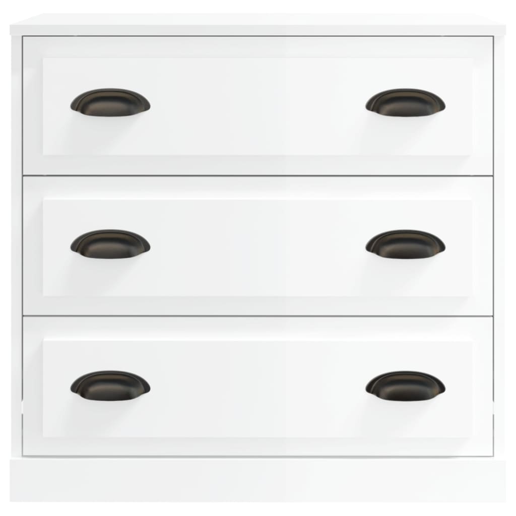 vidaXL Servantă, alb extralucios, 70x35,5x67,5 cm, lemn prelucrat vidaXL Servantă, alb extralucios, 70x35,5x67,5 cm, lemn prelucrat