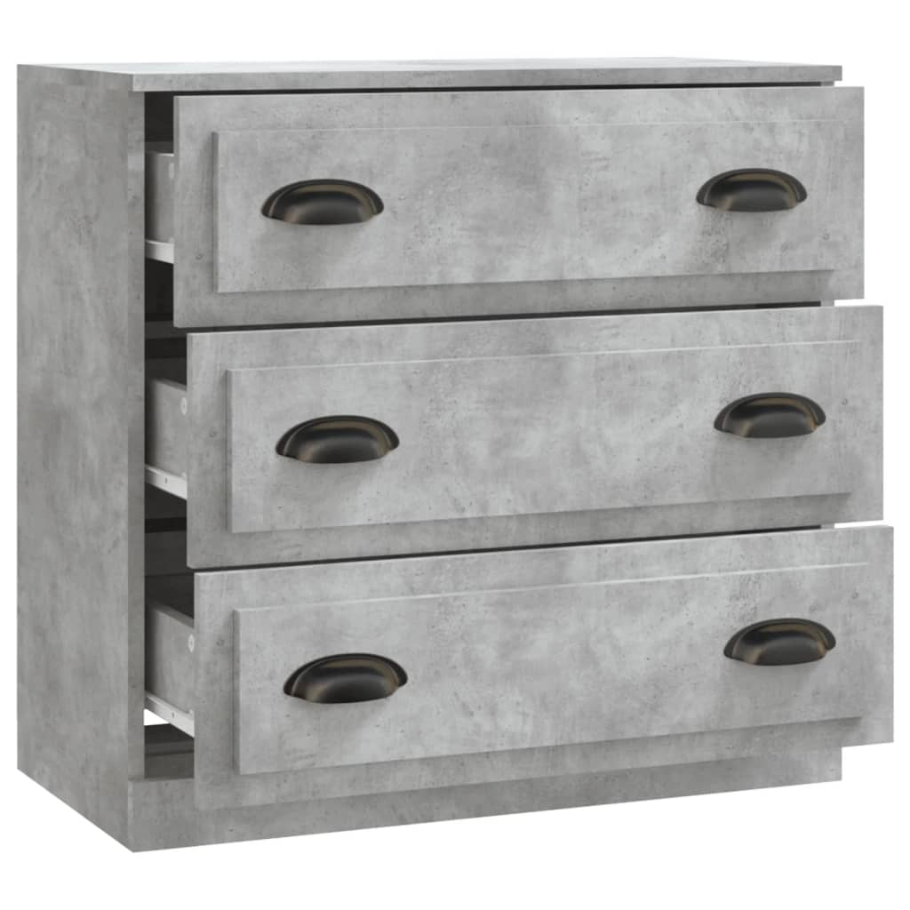 vidaXL Servantă, gri beton, 70x35,5x67,5 cm, lemn prelucrat