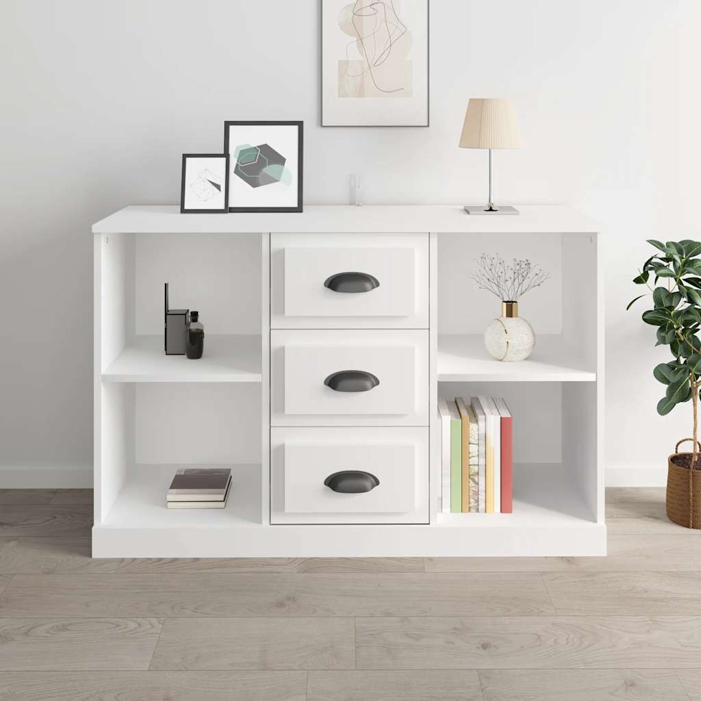 vidaXL Servantă, alb, 104,5x35,5x67,5 cm, lemn prelucrat vidaXL Servantă, alb, 104,5x35,5x67,5 cm, lemn prelucrat