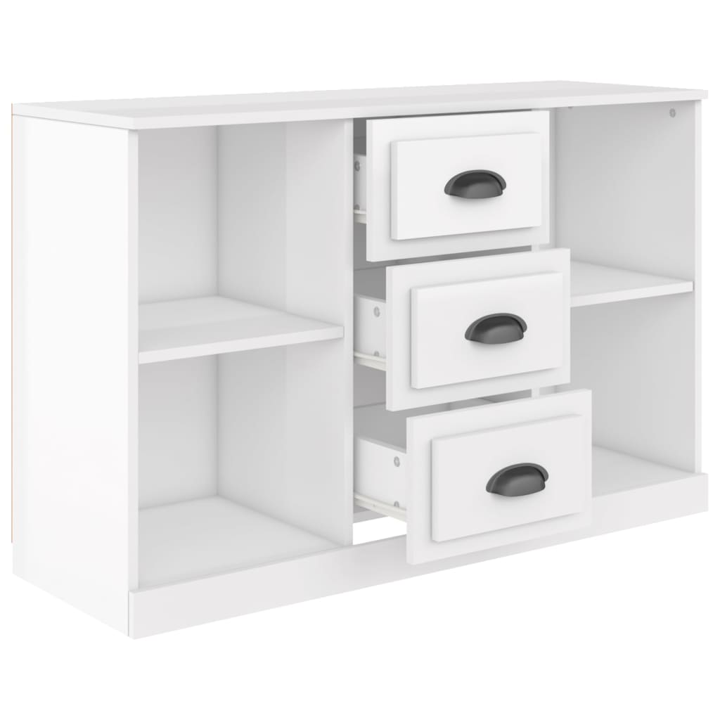 vidaXL Servantă, alb extralucios, 104,5x35,5x67,5 cm, lemn prelucrat