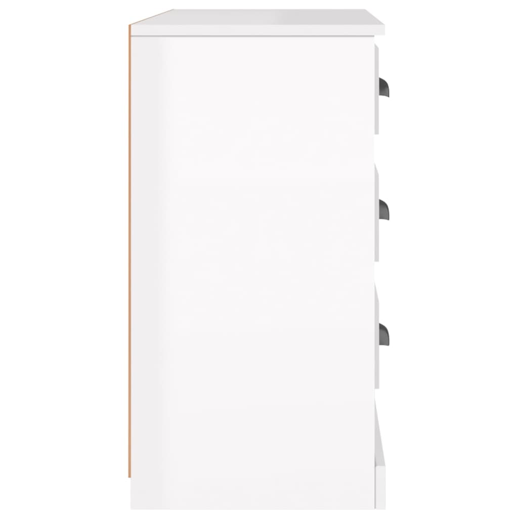 vidaXL Servantă, alb extralucios, 104,5x35,5x67,5 cm, lemn prelucrat