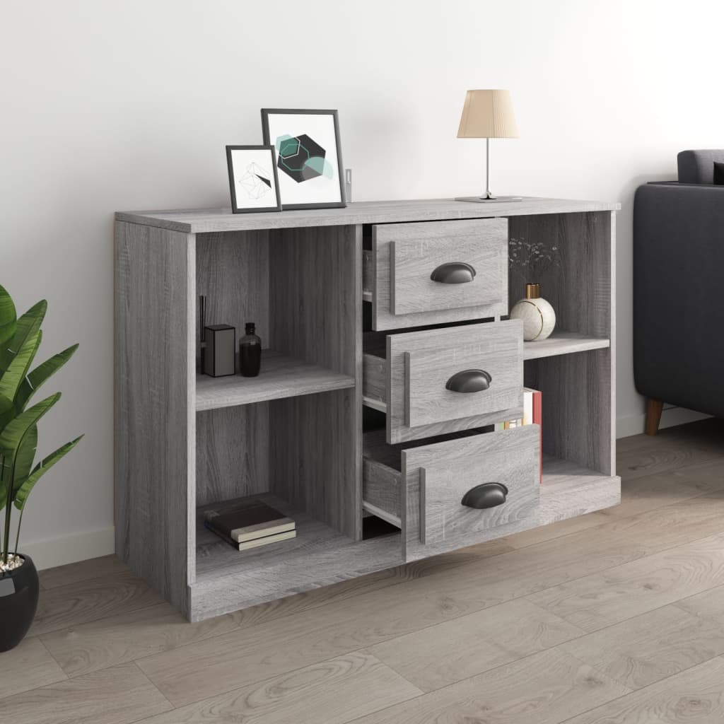 vidaXL Servantă, gri sonoma, 104,5x35,5x67,5 cm, lemn prelucrat vidaXL Servantă, gri sonoma, 104,5x35,5x67,5 cm, lemn prelucrat
