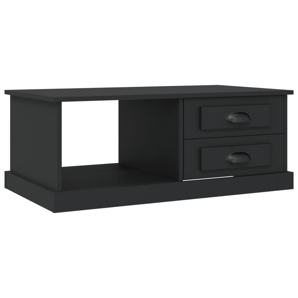 vidaXL Măsuță de cafea, negru, 90x50x35 cm, lemn prelucrat vidaXL Măsuță de cafea, negru, 90x50x35 cm, lemn prelucrat