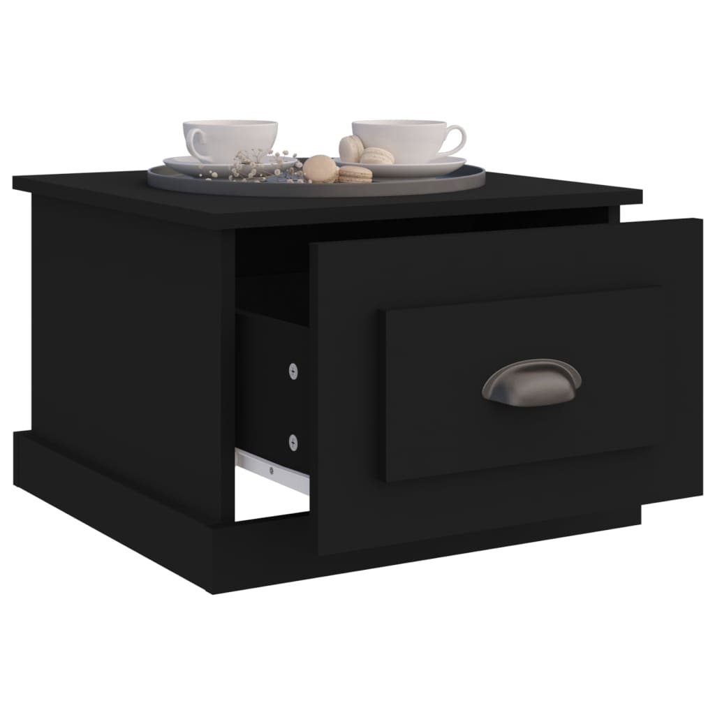 vidaXL Măsuță de cafea, negru, 50x50x35 cm, lemn compozit vidaXL Măsuță de cafea, negru, 50x50x35 cm, lemn compozit