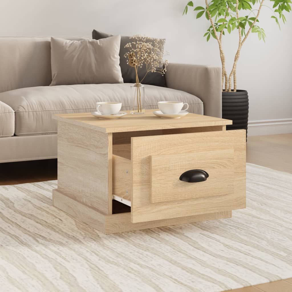 vidaXL Măsuță de cafea, stejar sonoma, 50x50x35 cm, lemn prelucrat vidaXL Măsuță de cafea, stejar sonoma, 50x50x35 cm, lemn prelucrat