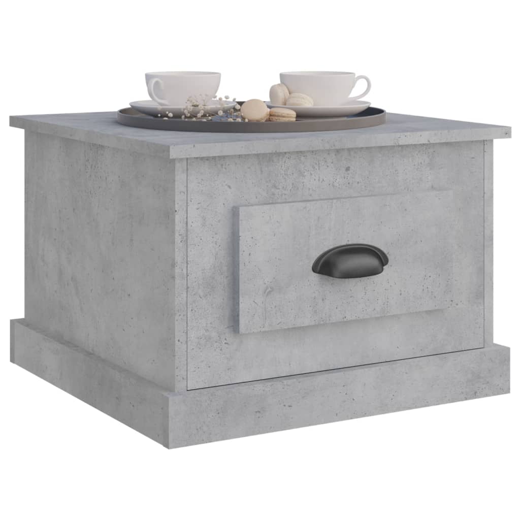 vidaXL Măsuță de cafea, gri beton, 50x50x35 cm, lemn prelucrat vidaXL Măsuță de cafea, gri beton, 50x50x35 cm, lemn prelucrat