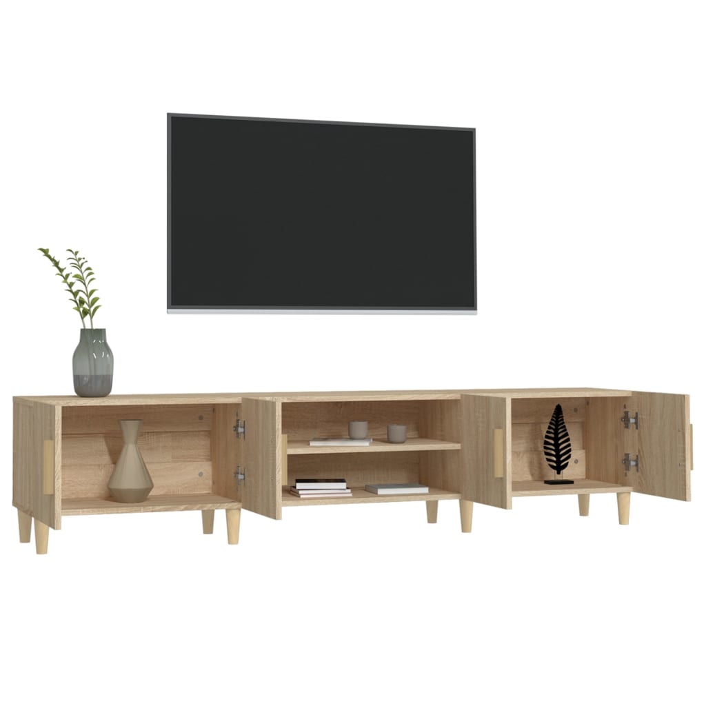 vidaXL Comodă TV, stejar sonoma, 180x31,5x40 cm, lemn prelucrat vidaXL Comodă TV, stejar sonoma, 180x31,5x40 cm, lemn prelucrat