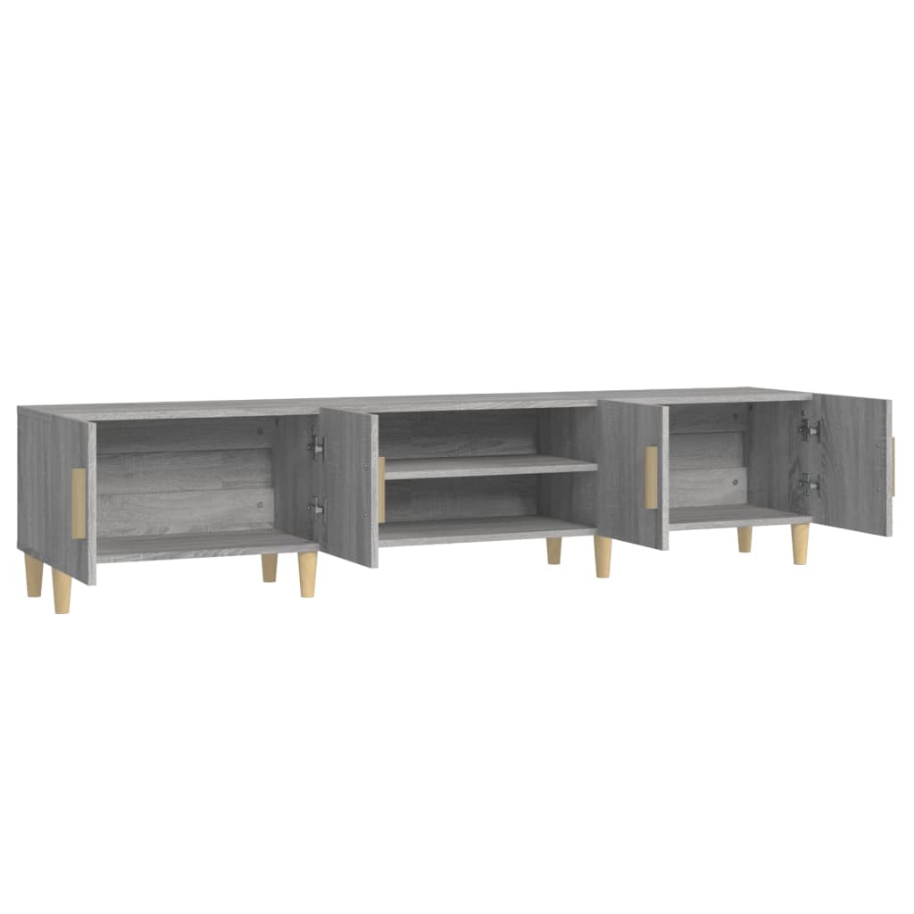 vidaXL Comodă TV, gri sonoma, 180x31,5x40 cm, lemn prelucrat vidaXL Comodă TV, gri sonoma, 180x31,5x40 cm, lemn prelucrat