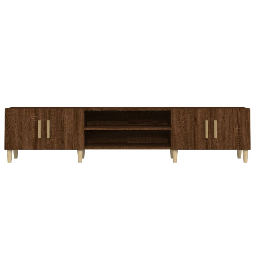 vidaXL Comodă TV, stejar maro, 180x31,5x40 cm, lemn prelucrat