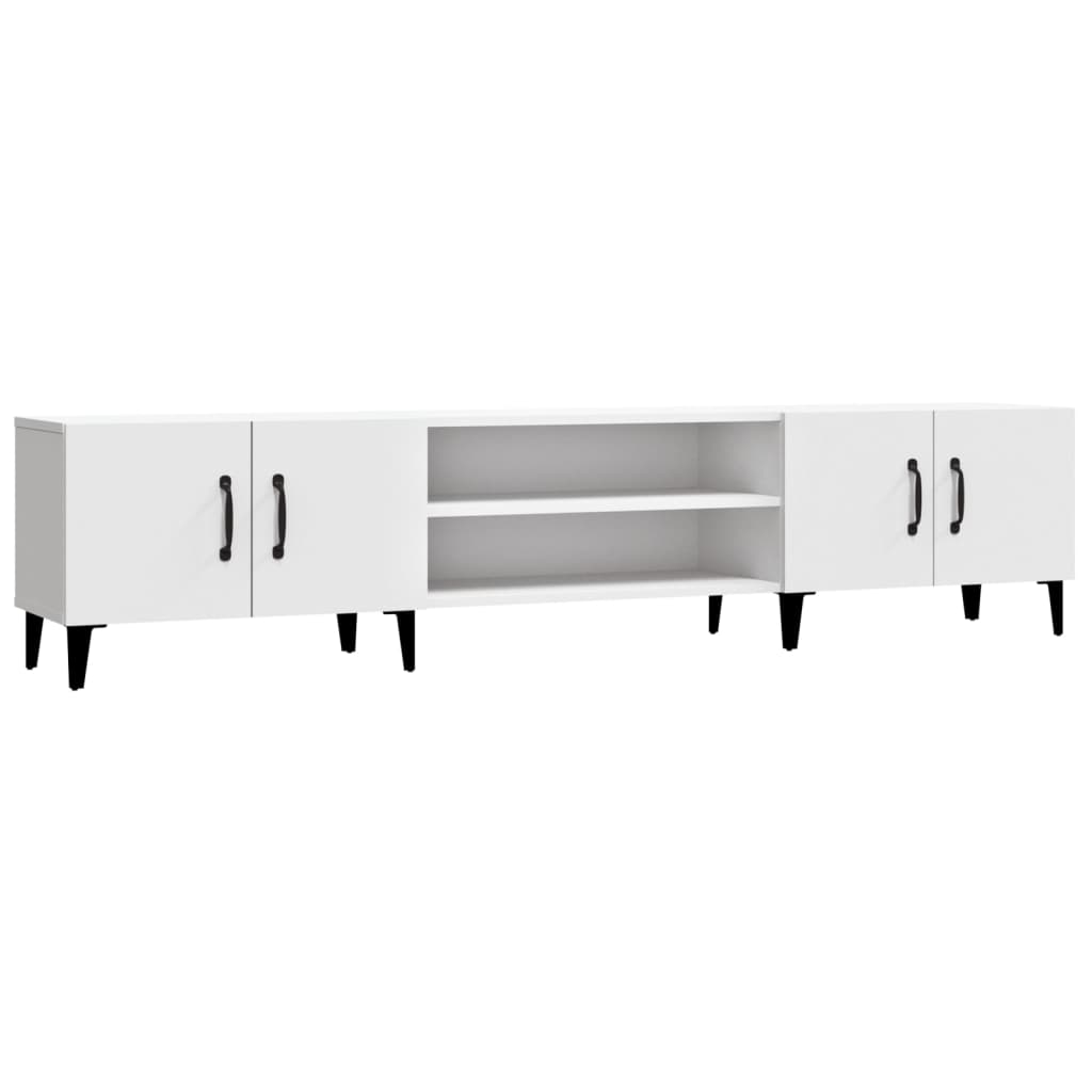 vidaXL Comodă TV, alb, 180x31,5x40 cm, lemn prelucrat vidaXL Comodă TV, alb, 180x31,5x40 cm, lemn prelucrat