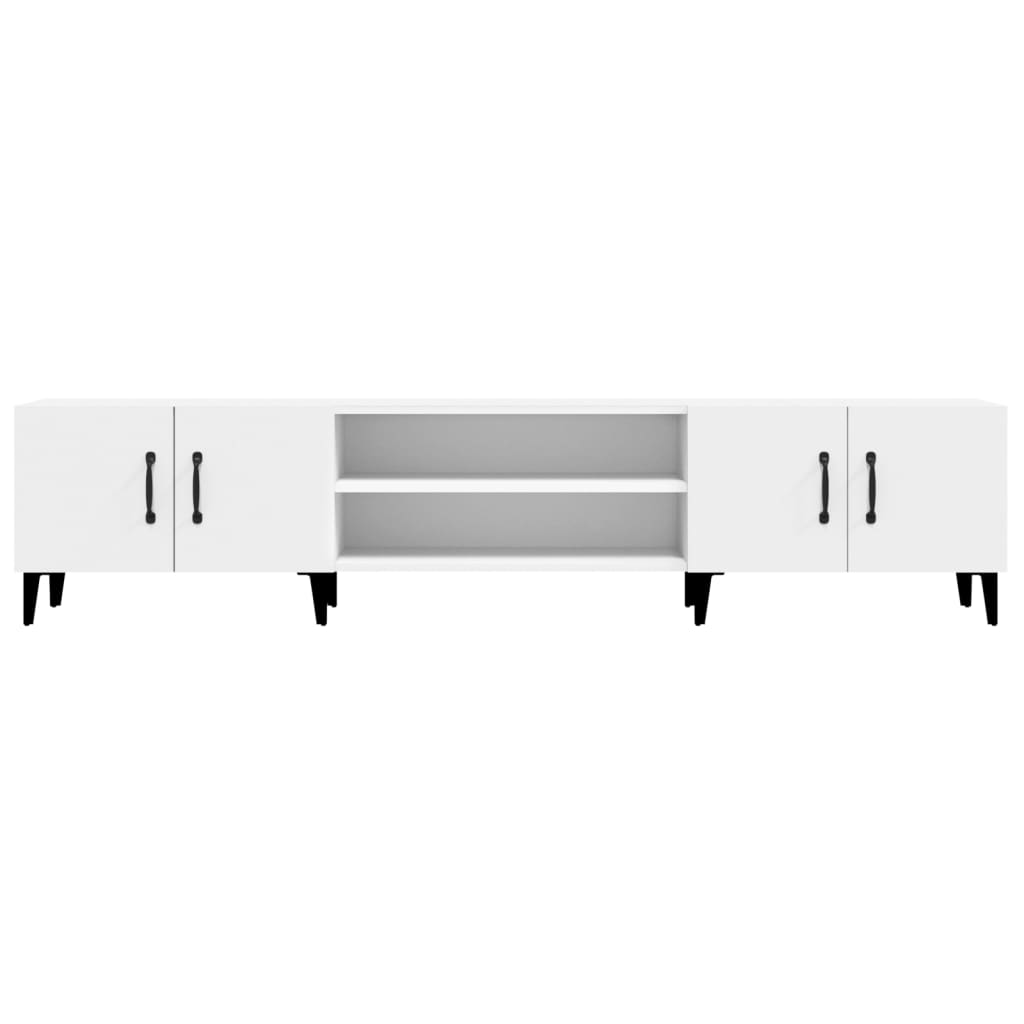 vidaXL Comodă TV, alb, 180x31,5x40 cm, lemn prelucrat vidaXL Comodă TV, alb, 180x31,5x40 cm, lemn prelucrat
