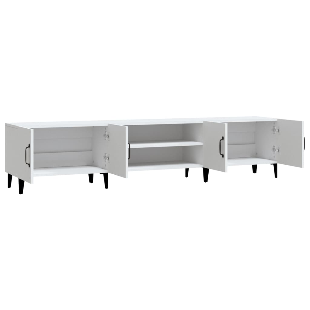 vidaXL Comodă TV, alb, 180x31,5x40 cm, lemn prelucrat vidaXL Comodă TV, alb, 180x31,5x40 cm, lemn prelucrat
