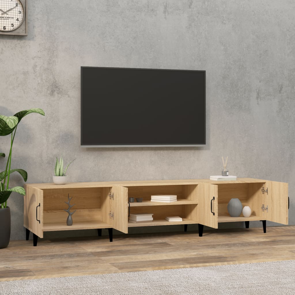 vidaXL Comodă TV, stejar sonoma, 180x31,5x40 cm, lemn prelucrat vidaXL Comodă TV, stejar sonoma, 180x31,5x40 cm, lemn prelucrat