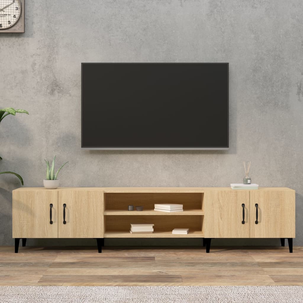 vidaXL Comodă TV, stejar sonoma, 180x31,5x40 cm, lemn prelucrat vidaXL Comodă TV, stejar sonoma, 180x31,5x40 cm, lemn prelucrat