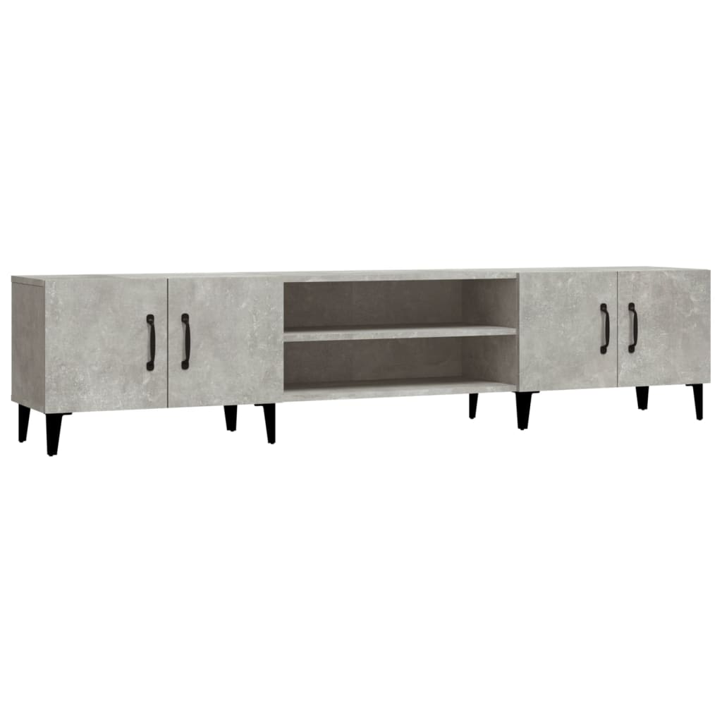 vidaXL Comodă TV, gri beton, 180x31,5x40 cm, lemn prelucrat vidaXL Comodă TV, gri beton, 180x31,5x40 cm, lemn prelucrat