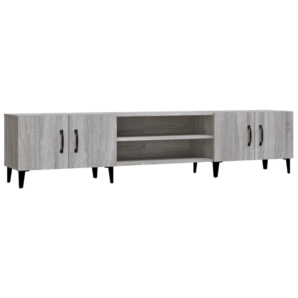 vidaXL Comodă TV, gri sonoma, 180x31,5x40 cm, lemn prelucrat vidaXL Comodă TV, gri sonoma, 180x31,5x40 cm, lemn prelucrat