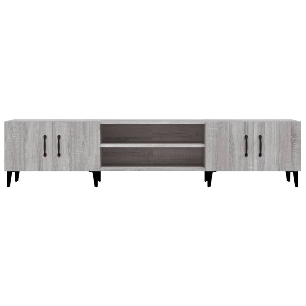 vidaXL Comodă TV, gri sonoma, 180x31,5x40 cm, lemn prelucrat vidaXL Comodă TV, gri sonoma, 180x31,5x40 cm, lemn prelucrat