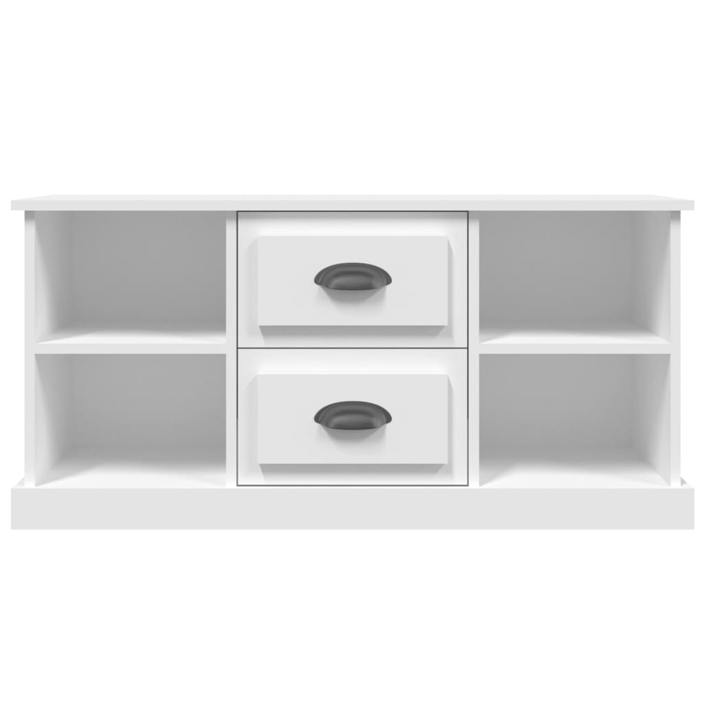 vidaXL Comodă TV, alb, 99,5x35,5x48 cm, lemn prelucrat vidaXL Comodă TV, alb, 99,5x35,5x48 cm, lemn prelucrat