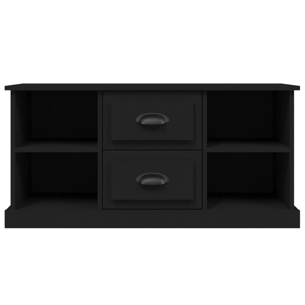 vidaXL Comodă TV, negru, 99,5x35,5x48 cm, lemn prelucrat vidaXL Comodă TV, negru, 99,5x35,5x48 cm, lemn prelucrat