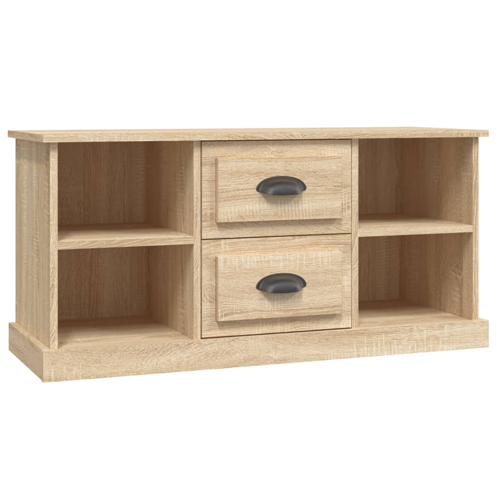 vidaXL Comodă TV, stejar sonoma, 99,5x35,5x48 cm, lemn prelucrat
