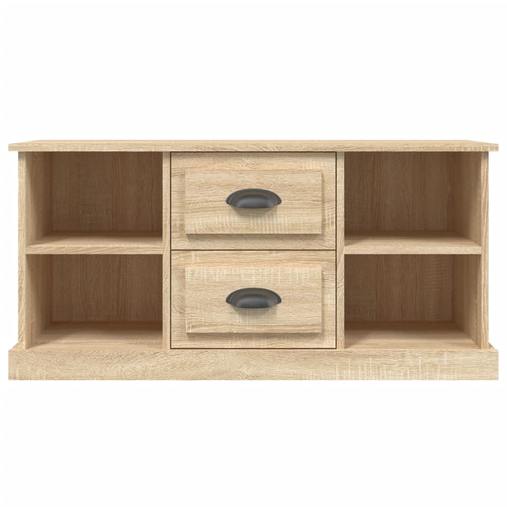 vidaXL Comodă TV, stejar sonoma, 99,5x35,5x48 cm, lemn prelucrat