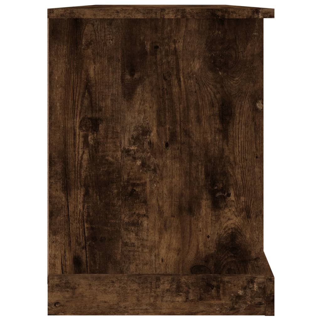 vidaXL Comodă TV, stejar fumuriu, 99,5x35,5x48 cm, lemn prelucrat