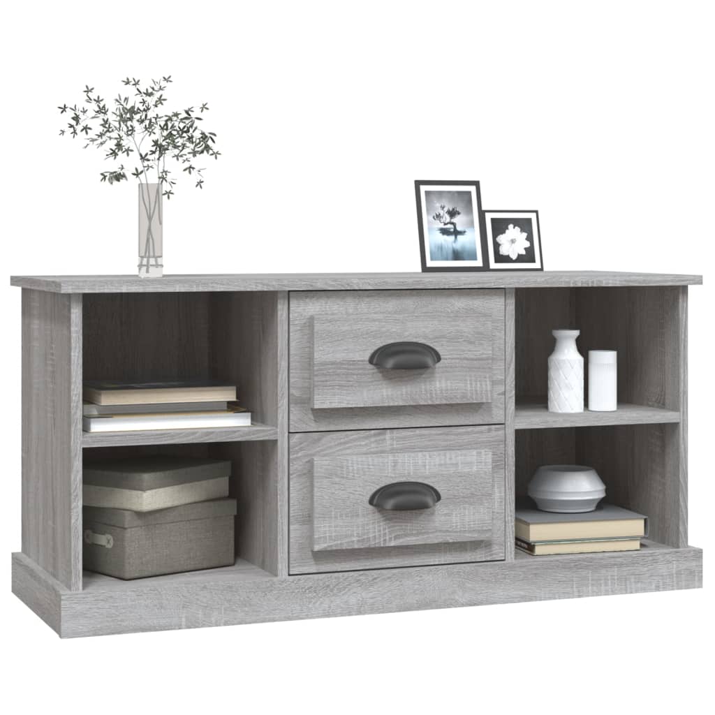 vidaXL Comodă TV, gri sonoma, 99,5x35,5x48 cm, lemn prelucrat vidaXL Comodă TV, gri sonoma, 99,5x35,5x48 cm, lemn prelucrat