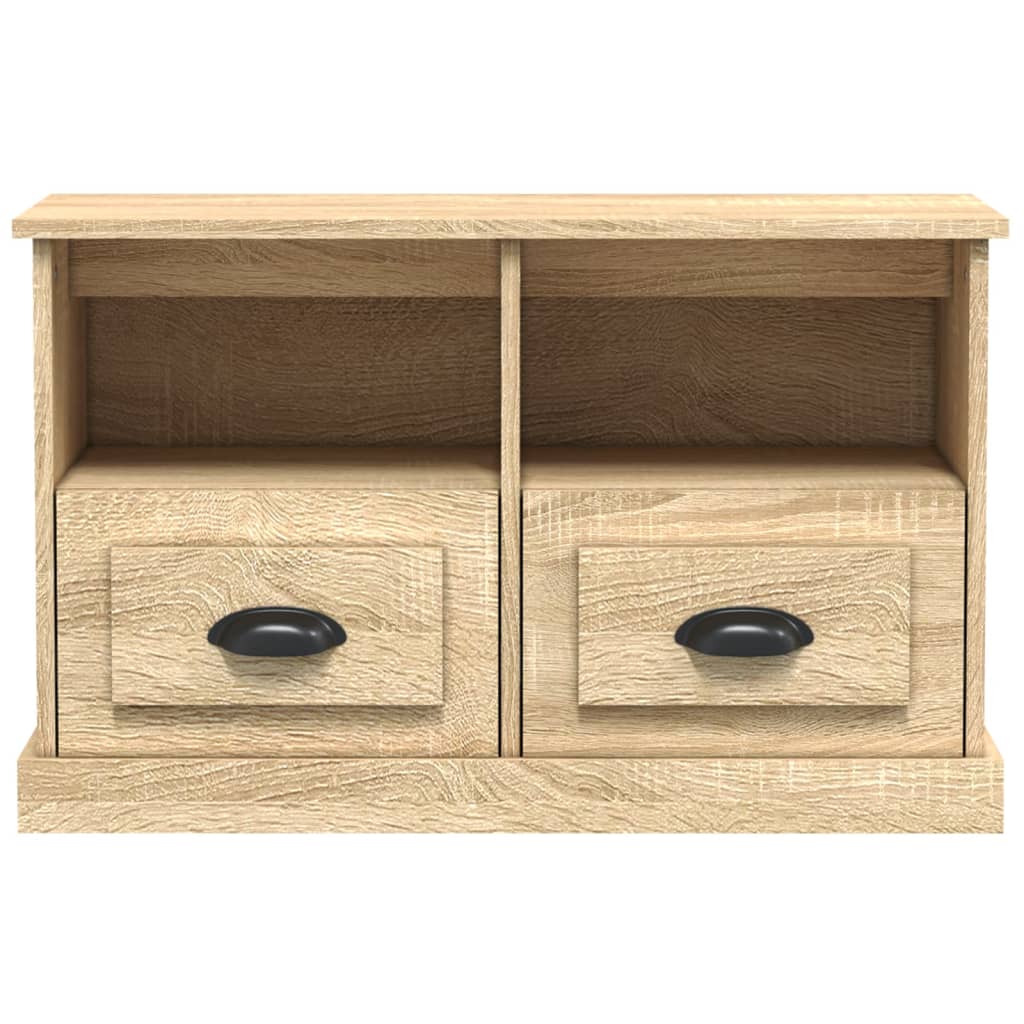 vidaXL Comodă TV, stejar sonoma, 80x35x50 cm, lemn prelucrat