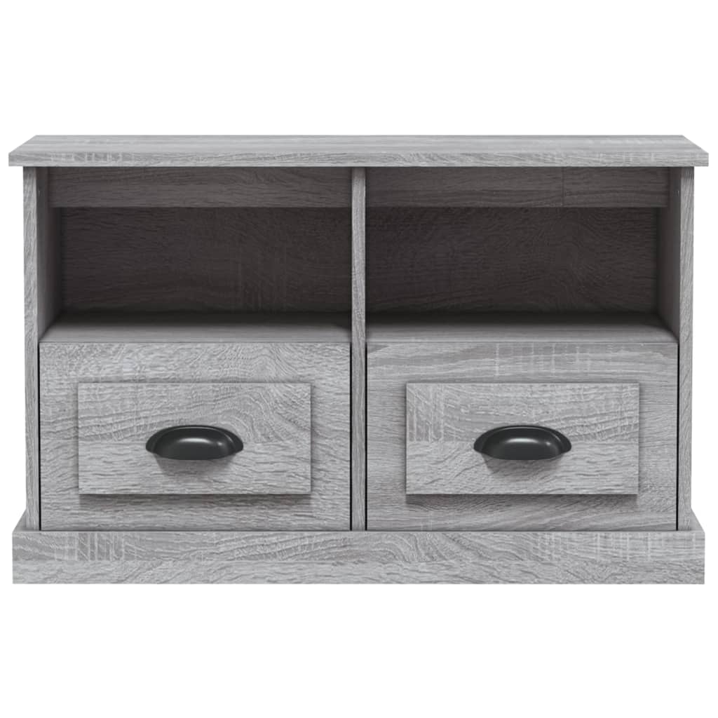 vidaXL Comodă TV, gri sonoma, 80x35x50 cm, lemn prelucrat vidaXL Comodă TV, gri sonoma, 80x35x50 cm, lemn prelucrat