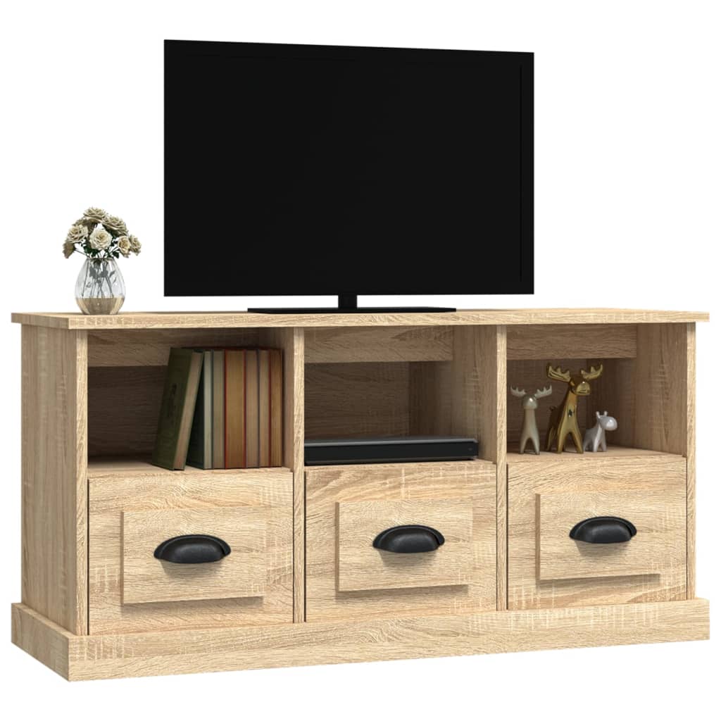vidaXL Comodă TV, stejar sonoma, 100x35x50 cm, lemn prelucrat vidaXL Comodă TV, stejar sonoma, 100x35x50 cm, lemn prelucrat