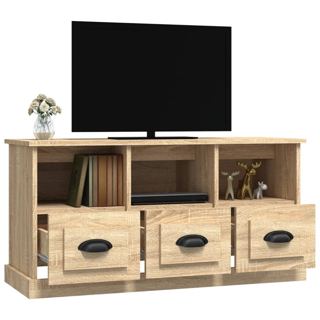 vidaXL Comodă TV, stejar sonoma, 100x35x50 cm, lemn prelucrat vidaXL Comodă TV, stejar sonoma, 100x35x50 cm, lemn prelucrat